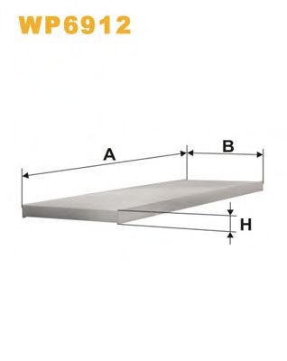 WIX FILTERS WP6912 Фильтр, воздух во внутренном пространстве для PEUGEOT BOXER (Пежо Боxэр) WIX FILTERS WP6912 Фильтр, воздух во внутренном пространстве для PEUGEOT BOXER (Пежо Боxэр)