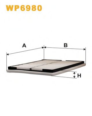 WIX FILTERS WP6980 Фильтр, воздух во внутренном пространстве для NISSAN PRIMERA (Ниссан Примера) WIX FILTERS WP6980 Фильтр, воздух во внутренном пространстве для NISSAN PRIMERA (Ниссан Примера)