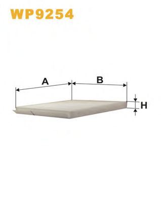 WIX FILTERS WP9254 Фильтр, воздух во внутренном пространстве для CHEVROLET KALOS (Шевроле Калос) WIX FILTERS WP9254 Фильтр, воздух во внутренном пространстве для CHEVROLET KALOS (Шевроле Калос)