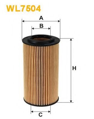 WIX FILTERS WL7504 Масляный фильтр для SEAT ALTEA (Сеат Алтэа)