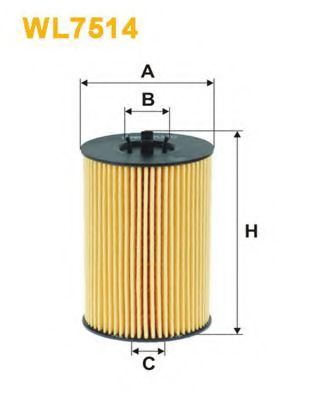 WIX FILTERS WL7514 Масляный фильтр для VOLKSWAGEN (Фольксваген) WIX FILTERS WL7514 Масляный фильтр для VOLKSWAGEN (Фольксваген)