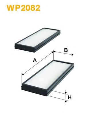 WIX FILTERS WP2082 Фильтр, воздух во внутренном пространстве для HYUNDAI (Хендай)