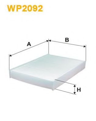 WIX FILTERS WP2092 Фильтр, воздух во внутренном пространстве для SEAT MII (Сеат М2)