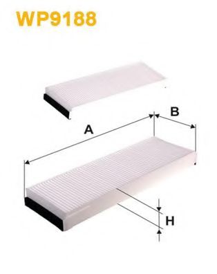 WIX FILTERS WP9188 Фильтр, воздух во внутренном пространстве для AUDI (Ауди) WIX FILTERS WP9188 Фильтр, воздух во внутренном пространстве для AUDI (Ауди)