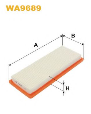 WIX FILTERS WA9689 Воздушный фильтр для PEUGEOT (Пежо) WIX FILTERS WA9689 Воздушный фильтр для PEUGEOT (Пежо)