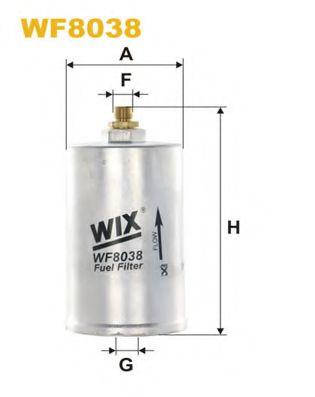 WIX FILTERS WF8038 Топливный фильтр для MERCEDES-BENZ CABRIOLET (Мэрcэдэс-бэнз Cабриолэт) WIX FILTERS WF8038 Топливный фильтр для MERCEDES-BENZ CABRIOLET (Мэрcэдэс-бэнз Cабриолэт)