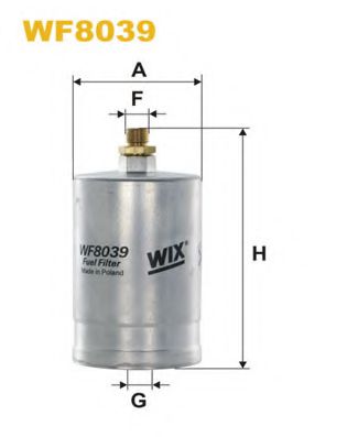 WIX FILTERS WF8039 Топливный фильтр для MERCEDES-BENZ G-CLASS (Мэрcэдэс-бэнз Ж класс) WIX FILTERS WF8039 Топливный фильтр для MERCEDES-BENZ G-CLASS (Мэрcэдэс-бэнз Ж класс)