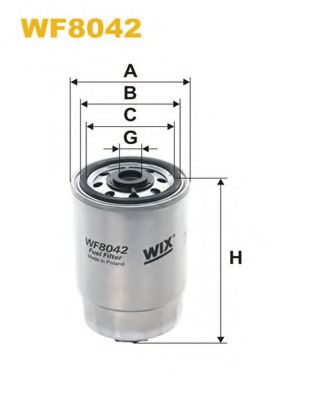 WIX FILTERS WF8042 Топливный фильтр для FIAT PALIO (Фиат Палио) WIX FILTERS WF8042 Топливный фильтр для FIAT PALIO (Фиат Палио)