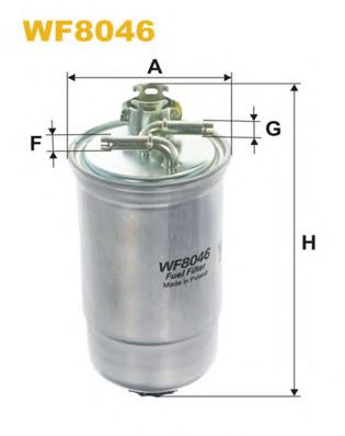 WIX FILTERS WF8046 Топливный фильтр для VOLKSWAGEN GOLF IV (Фольксваген Гольф 4) WIX FILTERS WF8046 Топливный фильтр для VOLKSWAGEN GOLF IV (Фольксваген Гольф 4)