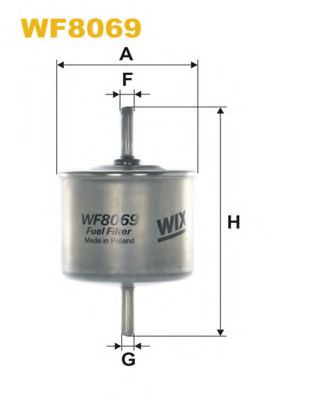 WIX FILTERS WF8056 Топливный фильтр для AUDI 90 (Ауди 90) WIX FILTERS WF8056 Топливный фильтр для AUDI 90 (Ауди 90)