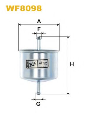 WIX FILTERS WF8098 Топливный фильтр для NISSAN CARAVAN (Ниссан Караван) WIX FILTERS WF8098 Топливный фильтр для NISSAN CARAVAN (Ниссан Караван)