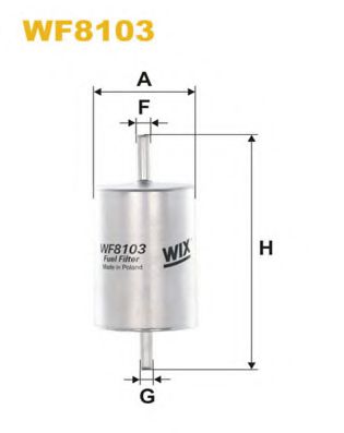 WIX FILTERS WF8103 Топливный фильтр для HYUNDAI TRAJET (Хендай Траджет) WIX FILTERS WF8103 Топливный фильтр для HYUNDAI TRAJET (Хендай Траджет)