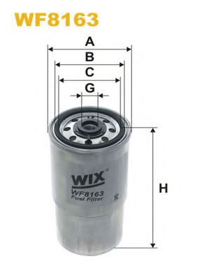 WIX FILTERS WF8163 Топливный фильтр для ROVER 75 ER (Ровер 75 эр) WIX FILTERS WF8163 Топливный фильтр для ROVER 75 ER (Ровер 75 эр)