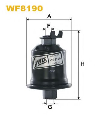 WIX FILTERS WF8190 Топливный фильтр для TOYOTA RAV 4 I (Тойота/тоета Рав 4 1) WIX FILTERS WF8190 Топливный фильтр для TOYOTA RAV 4 I (Тойота/тоета Рав 4 1)