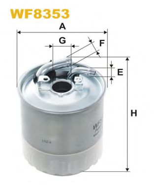 WIX FILTERS WF8353 Топливный фильтр для MERCEDES-BENZ SPRINTER 4,6-T (Мэрcэдэс-бэнз Спринтэр 4,6-т) WIX FILTERS WF8353 Топливный фильтр для MERCEDES-BENZ SPRINTER 4,6-T (Мэрcэдэс-бэнз Спринтэр 4,6-т)