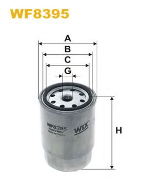 WIX FILTERS WF8395 Топливный фильтр для HYUNDAI MONTANA (Хендай Монтана) WIX FILTERS WF8395 Топливный фильтр для HYUNDAI MONTANA (Хендай Монтана)
