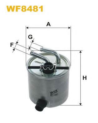 WIX FILTERS WF8481 Топливный фильтр для NISSAN NP300 (Ниссан Нп300) WIX FILTERS WF8481 Топливный фильтр для NISSAN NP300 (Ниссан Нп300)