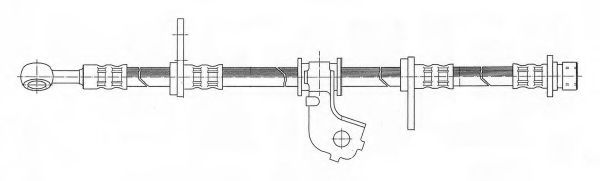 CEF 511445 Тормозной шланг для HONDA CRX II (Хонда Cрх 2) CEF 511445 Тормозной шланг для HONDA CRX II (Хонда Cрх 2)