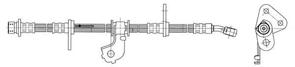 CEF 512464 Тормозной шланг для HONDA CRX II (Хонда Cрх 2) CEF 512464 Тормозной шланг для HONDA CRX II (Хонда Cрх 2)