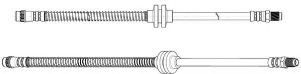 CEF 512825 Тормозной шланг для RENAULT SCNIC II (Рено Сценик 2)