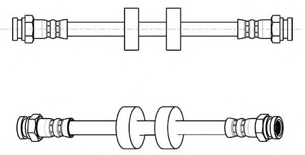 CEF 512973 Тормозной шланг для CITROËN NEMO (CитроËн Нэмо) CEF 512973 Тормозной шланг для CITROËN NEMO (CитроËн Нэмо)