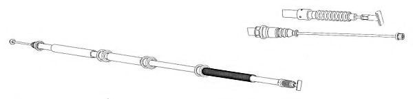 CEF FA02254 Трос, стояночная тормозная система для FIAT (Фиат) CEF FA02254 Трос, стояночная тормозная система для FIAT (Фиат)