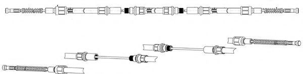 CEF FO02123 Трос, стояночная тормозная система для FORD TRANSIT (Форд Трансит) CEF FO02123 Трос, стояночная тормозная система для FORD TRANSIT (Форд Трансит)