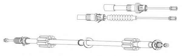 CEF FO02192 Трос, стояночная тормозная система для FORD MONDEO (Форд Мондэо) CEF FO02192 Трос, стояночная тормозная система для FORD MONDEO (Форд Мондэо)