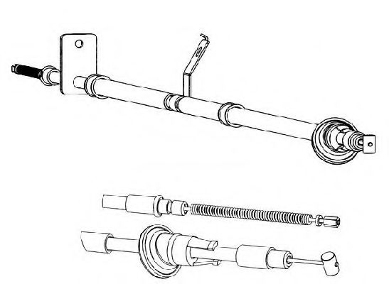 CEF HY02116 Трос, стояночная тормозная система для HYUNDAI EXCEL (Хендай Эxcэл) CEF HY02116 Трос, стояночная тормозная система для HYUNDAI EXCEL (Хендай Эxcэл)