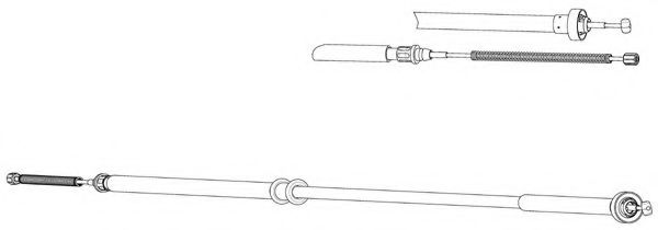 CEF LA02129 Трос, стояночная тормозная система для LANCIA YPSILON (Лансиа/лянча Ъпсилон) CEF LA02129 Трос, стояночная тормозная система для LANCIA YPSILON (Лансиа/лянча Ъпсилон)