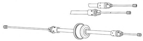 CEF RT02293 Трос, стояночная тормозная система для RENAULT (Рено) CEF RT02293 Трос, стояночная тормозная система для RENAULT (Рено)