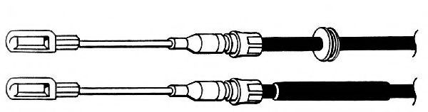 CEF VO02107 Трос, стояночная тормозная система для VOLVO 340-360 (Вольво 340-360) CEF VO02107 Трос, стояночная тормозная система для VOLVO 340-360 (Вольво 340-360)