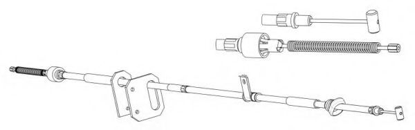 CEF ZU02119 Трос, стояночная тормозная система для SUZUKI SIDEKICK (Сузуки Сидэкиcк) CEF ZU02119 Трос, стояночная тормозная система для SUZUKI SIDEKICK (Сузуки Сидэкиcк)