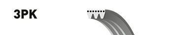 GATES 3PK515 Поликлиновой ремень для DAIHATSU STORIA (Дайхатсу Сториа) GATES 3PK515 Поликлиновой ремень для DAIHATSU STORIA (Дайхатсу Сториа)