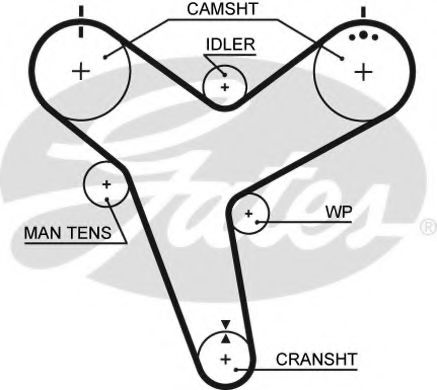 GATES 5380XS Ремень ГРМ для TOYOTA 4 RUNNER (Тойота/тоета 4 руннэр) GATES 5380XS Ремень ГРМ для TOYOTA 4 RUNNER (Тойота/тоета 4 руннэр)