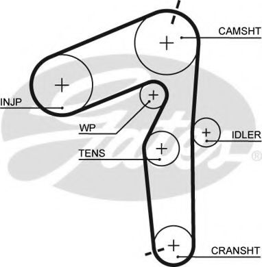 GATES 5500XS Ремень ГРМ для FIAT BRAVA (Фиат Брава) GATES 5500XS Ремень ГРМ для FIAT BRAVA (Фиат Брава)