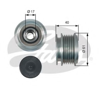 GATES OAP7013 Механизм свободного хода генератора для VOLKSWAGEN JETTA I (Фольксваген Жэтта и) GATES OAP7013 Механизм свободного хода генератора для VOLKSWAGEN JETTA I (Фольксваген Жэтта и)