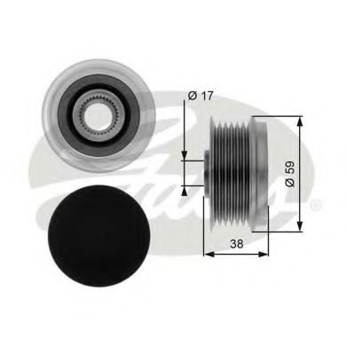 GATES OAP7039 Механизм свободного хода генератора для FIAT PETRA (Фиат Пэтра) GATES OAP7039 Механизм свободного хода генератора для FIAT PETRA (Фиат Пэтра)