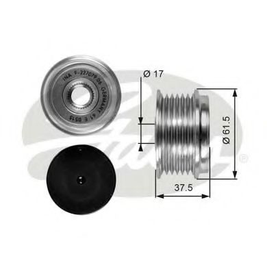 GATES OAP7075 Механизм свободного хода генератора для VOLVO V70 I (Вольво V70 1) GATES OAP7075 Механизм свободного хода генератора для VOLVO V70 I (Вольво V70 1)