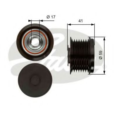 GATES OAP7078 Механизм свободного хода генератора для TOYOTA MARK X ZIO (Тойота/тоета Марк x зио) GATES OAP7078 Механизм свободного хода генератора для TOYOTA MARK X ZIO (Тойота/тоета Марк x зио)