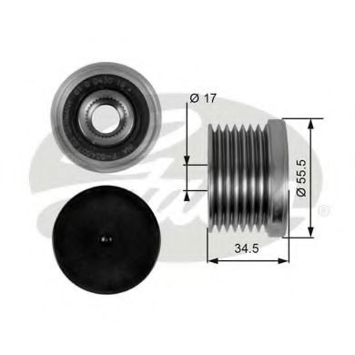 GATES OAP7084 Механизм свободного хода генератора для BMW X5 (Бмв Х5) GATES OAP7084 Механизм свободного хода генератора для BMW X5 (Бмв Х5)