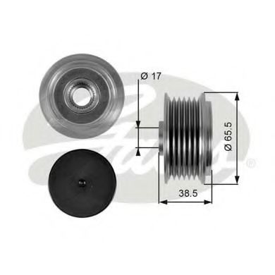 GATES OAP7085 Механизм свободного хода генератора для MAZDA EUNOS 500 (Мазда Эунос 500) GATES OAP7085 Механизм свободного хода генератора для MAZDA EUNOS 500 (Мазда Эунос 500)