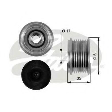 GATES OAP7095 Механизм свободного хода генератора для VOLKSWAGEN PHAETON (Фольксваген Пхаэтон) GATES OAP7095 Механизм свободного хода генератора для VOLKSWAGEN PHAETON (Фольксваген Пхаэтон)