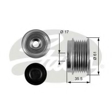GATES OAP7100 Механизм свободного хода генератора для MERCEDES-BENZ V-CLASS (Мэрcэдэс-бэнз V-cласс) GATES OAP7100 Механизм свободного хода генератора для MERCEDES-BENZ V-CLASS (Мэрcэдэс-бэнз V-cласс)