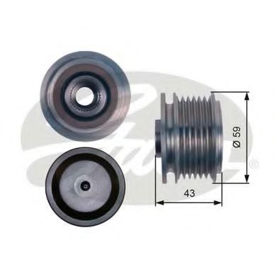 GATES OAP7112 Механизм свободного хода генератора для FORD FOCUS C-MAX (Форд Фокус с макс) GATES OAP7112 Механизм свободного хода генератора для FORD FOCUS C-MAX (Форд Фокус с макс)