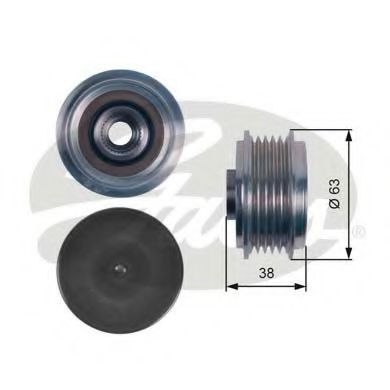 GATES OAP7116 Механизм свободного хода генератора для TOYOTA PREVIA (Тойота/тоета Прэvиа) GATES OAP7116 Механизм свободного хода генератора для TOYOTA PREVIA (Тойота/тоета Прэvиа)