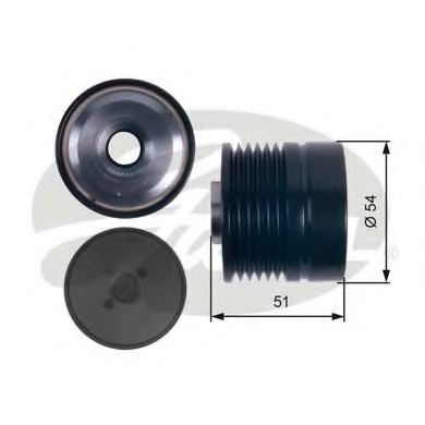 GATES OAP7118 Механизм свободного хода генератора для FIAT PUNTO EVO (Фиат Пунто эво) GATES OAP7118 Механизм свободного хода генератора для FIAT PUNTO EVO (Фиат Пунто эво)