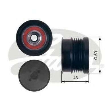 GATES OAP7134 Механизм свободного хода генератора для ALFA ROMEO BRERA (Альфа ромео Брэра) GATES OAP7134 Механизм свободного хода генератора для ALFA ROMEO BRERA (Альфа ромео Брэра)
