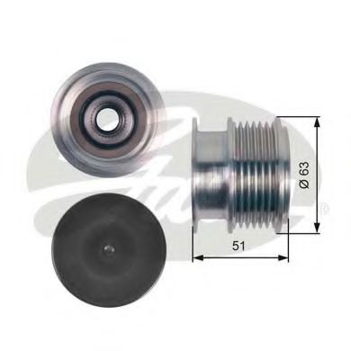 GATES OAP7150 Механизм свободного хода генератора для VOLVO V60 (Вольво V60) GATES OAP7150 Механизм свободного хода генератора для VOLVO V60 (Вольво V60)