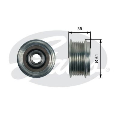 GATES OAP7166 Механизм свободного хода генератора для AUDI A7 (Ауди А7) GATES OAP7166 Механизм свободного хода генератора для AUDI A7 (Ауди А7)